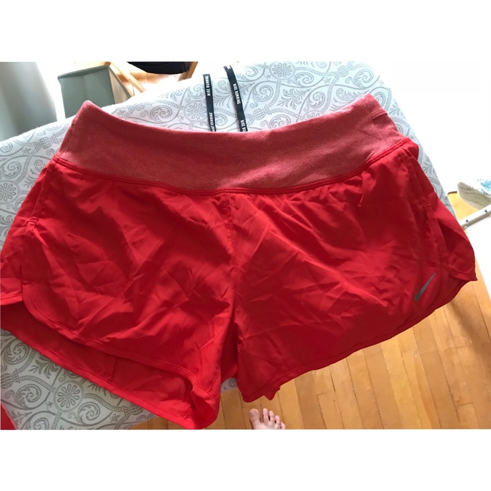 Red Nike Rival Shorts- Small